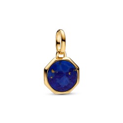 Pandora Blue Engravable Mini Medallion Charm Pandora Blue Engravable Mini Medallion Charm