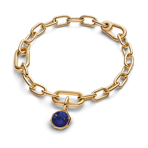Pandora Blue Engravable Mini Medallion Charm Pandora Blue Engravable Mini Medallion Charm