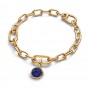 Pandora Blue Engravable Mini Medallion Charm Pandora Blue Engravable Mini Medallion Charm