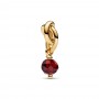 Pandora Faceted Red Eternity Circle Dangle Charm Pandora Faceted Red Eternity Circle Dangle Charm