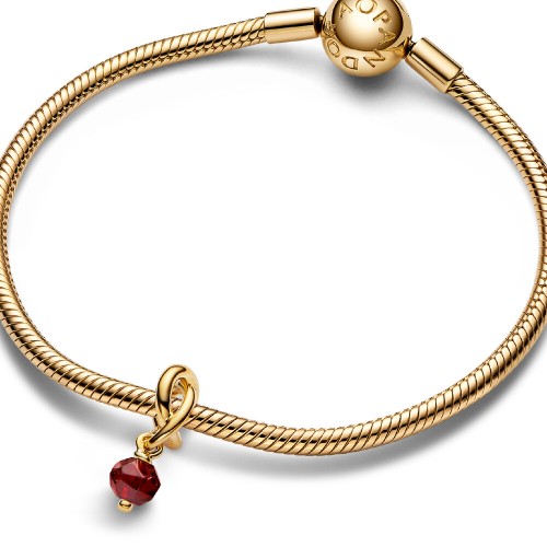 Pandora Faceted Red Eternity Circle Dangle Charm Pandora Faceted Red Eternity Circle Dangle Charm