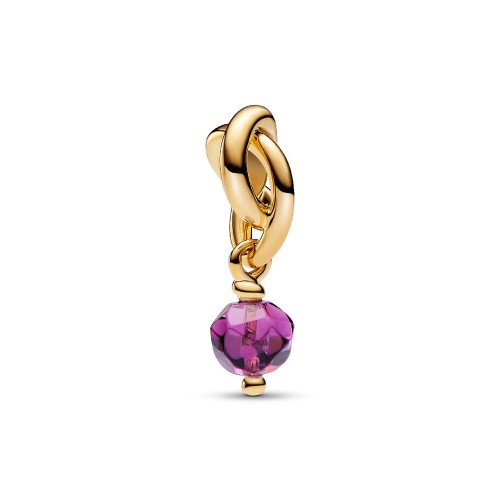 Pandora Faceted Purple Eternity Circle Dangle Charm Pandora Faceted Purple Eternity Circle Dangle Charm