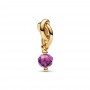 Pandora Faceted Purple Eternity Circle Dangle Charm Pandora Faceted Purple Eternity Circle Dangle Charm