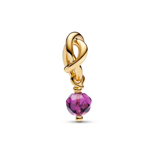 Pandora Faceted Purple Eternity Circle Dangle Charm Pandora Faceted Purple Eternity Circle Dangle Charm