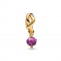 Pandora Faceted Purple Eternity Circle Dangle Charm Pandora Faceted Purple Eternity Circle Dangle Charm