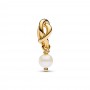 Pandora Treated Freshwater Cultured Pearl Eternity Circle Dangle Charm Pandora Treated Freshwater Cultured Pearl Eternity Circle Dangle Charm