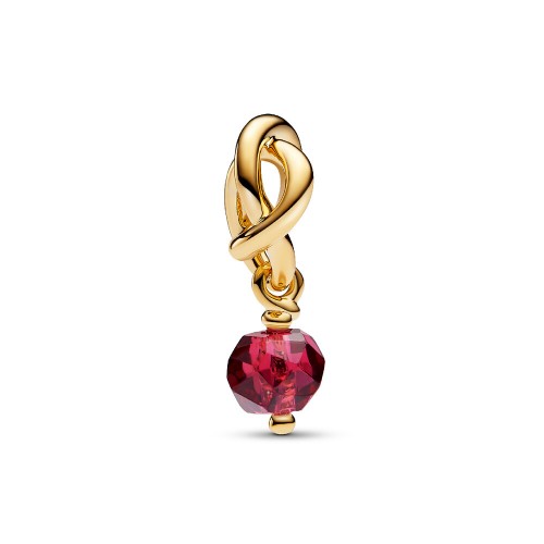 Pandora Faceted True Red Eternity Circle Dangle Charm Pandora Faceted True Red Eternity Circle Dangle Charm