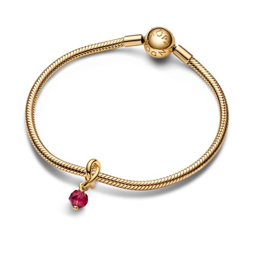 Pandora Faceted True Red Eternity Circle Dangle Charm Pandora Faceted True Red Eternity Circle Dangle Charm