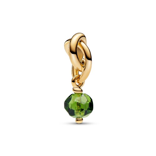 Pandora Faceted Spring Green Eternity Circle Dangle Charm Pandora Faceted Spring Green Eternity Circle Dangle Charm