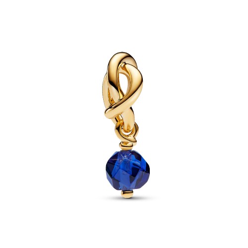 Pandora Faceted Blue Eternity Circle Dangle Charm Pandora Faceted Blue Eternity Circle Dangle Charm