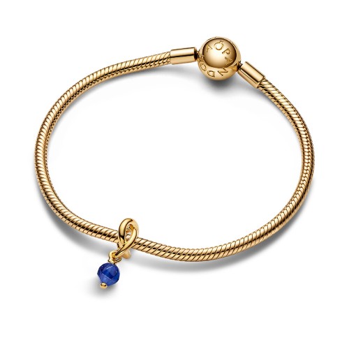 Pandora Faceted Blue Eternity Circle Dangle Charm Pandora Faceted Blue Eternity Circle Dangle Charm