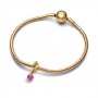 Pandora Faceted Pink Eternity Circle Dangle Charm Pandora Faceted Pink Eternity Circle Dangle Charm