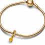 Pandora Faceted Honey Eternity Circle Dangle Charm