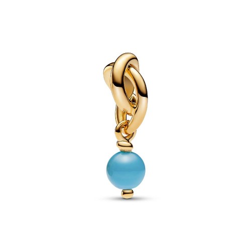 Pandora Turquoise Blue Eternity Circle Dangle Charm Pandora Turquoise Blue Eternity Circle Dangle Charm