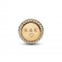 Pandora Engravable Sparkling Button Charm Pandora Engravable Sparkling Button Charm