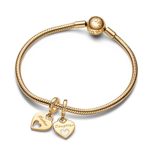Pandora Double Heart Split Dangle Charm Pandora Double Heart Split Dangle Charm