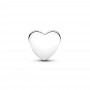 Pandora Hope heart sterling silver charm with pink enamel