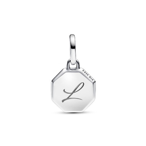 Pandora Turquoise-colored Engravable Mini Medallion Charm Pandora Turquoise-colored Engravable Mini Medallion Charm