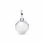 Pandora Turquoise-colored Engravable Mini Medallion Charm Pandora Turquoise-colored Engravable Mini Medallion Charm
