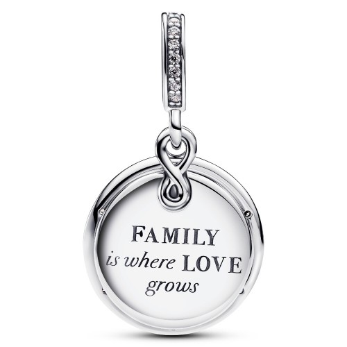 Pandora Glow-in-the-dark Infinity Tree Double Dangle Charm Pandora Glow-in-the-dark Infinity Tree Double Dangle Charm
