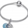 Pandora Glow-in-the-dark Infinity Tree Double Dangle Charm Pandora Glow-in-the-dark Infinity Tree Double Dangle Charm