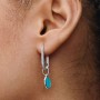 Pandora Turquoise-colored Engravable Mini Medallion Charm Pandora Turquoise-colored Engravable Mini Medallion Charm