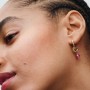 Pandora Faceted Pink Eternity Circle Dangle Charm Pandora Faceted Pink Eternity Circle Dangle Charm