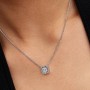 Pandora Halo Pendant Collier Necklace Pandora Halo Pendant Collier Necklace