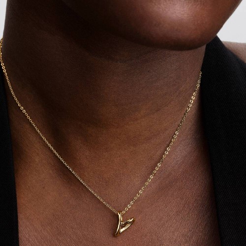 Pandora Organically Shaped Heart Small Pendant Necklace Pandora Organically Shaped Heart Small Pendant Necklace