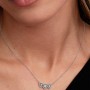 Pandora Halo Heart Trilogy Collier Necklace Pandora Halo Heart Trilogy Collier Necklace