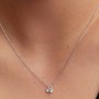Pandora Talisman Sterling Silver Lab-Grown Diamond Heart & Star Dangle Pendant Necklace Pandora Talisman Sterling Silver Lab-Grown Diamond Heart & Star Dangle Pendant Necklace