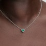 Pandora Elevated Green Heart Necklace Pandora Elevated Green Heart Necklace