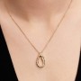 Pandora Organically Shaped Stone-Set Pendant Necklace Pandora Organically Shaped Stone-Set Pendant Necklace