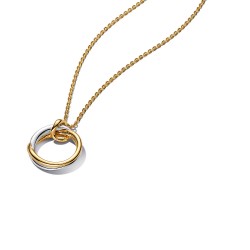 Pandora Organically Shaped Two-Tone Pendant Necklace Pandora Organically Shaped Two-Tone Pendant Necklace