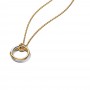 Pandora Organically Shaped Two-Tone Pendant Necklace Pandora Organically Shaped Two-Tone Pendant Necklace