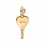 Pandora Engravable Heart Key Pendant Pandora Engravable Heart Key Pendant