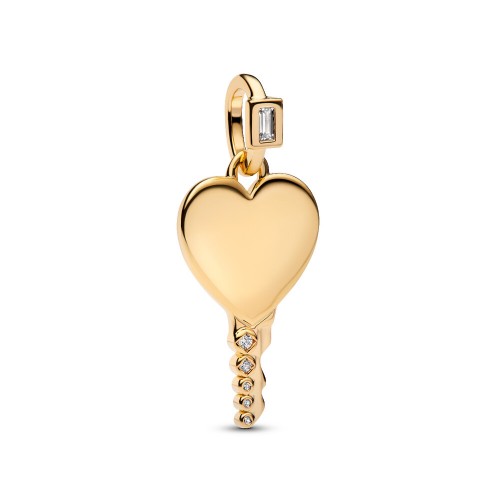 Pandora Engravable Heart Key Pendant Pandora Engravable Heart Key Pendant