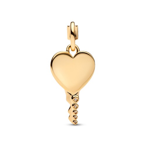 Pandora Engravable Heart Key Pendant Pandora Engravable Heart Key Pendant