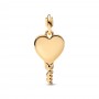 Pandora Engravable Heart Key Pendant Pandora Engravable Heart Key Pendant