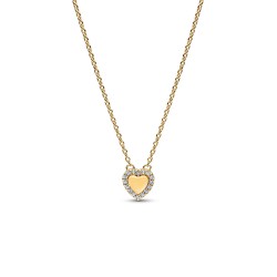 Pandora Engravable Heart Halo Collier Necklace Pandora Engravable Heart Halo Collier Necklace