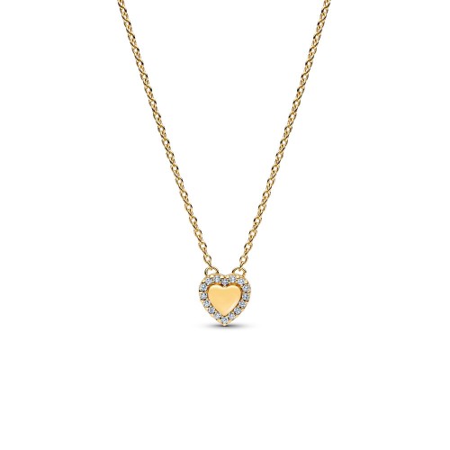 Pandora Engravable Heart Halo Collier Necklace Pandora Engravable Heart Halo Collier Necklace
