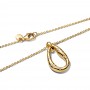 Pandora Organically Shaped Stone-Set Pendant Necklace Pandora Organically Shaped Stone-Set Pendant Necklace