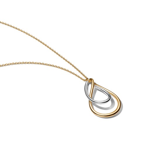 Pandora Two-Tone Double Pendant Necklace Pandora Two-Tone Double Pendant Necklace