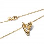 Pandora Organically Shaped Stone-Set Heart Pendant Necklace Pandora Organically Shaped Stone-Set Heart Pendant Necklace