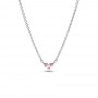 Pandora Triple Stone Pink Heart Collier Necklace Pandora Triple Stone Pink Heart Collier Necklace