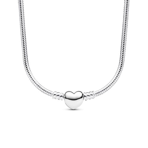 Pandora Moments Heart Clasp Snake Chain Necklace Pandora Moments Heart Clasp Snake Chain Necklace
