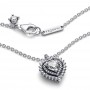 Pandora Sparkling Heart Halo Pendant Necklace
