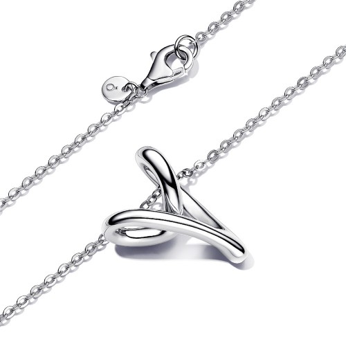 Pandora Organically Shaped Heart Pendant Necklace Pandora Organically Shaped Heart Pendant Necklace