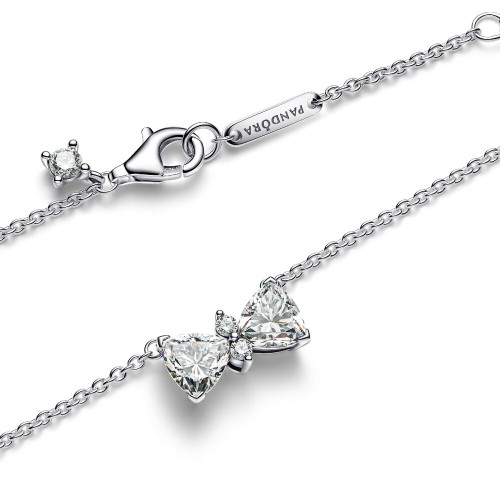 Pandora Sparkling Bow Necklace