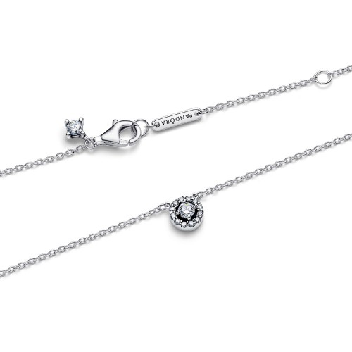 Pandora Round Pavé Halo Collier Necklace Pandora Round Pavé Halo Collier Necklace